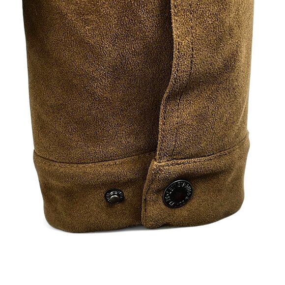 Levi’s Women’s Faux Suede Sherpa Lined Bomber Jacket Size Medium - Picture 6 of 16